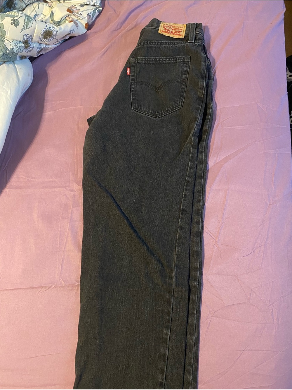 Levi's Black Straight-Leg High-Rise Jeans